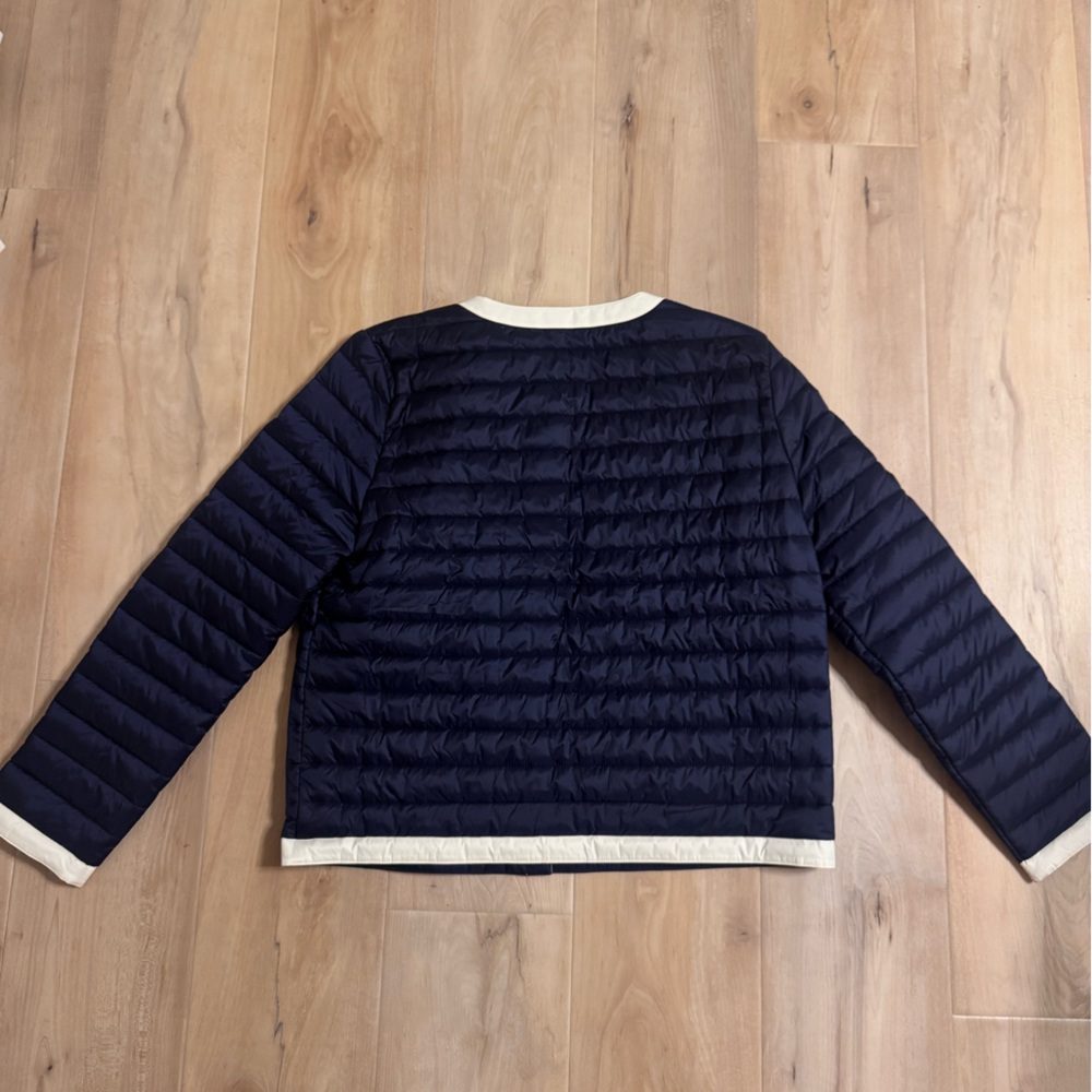 J. McLaughlin Eva Puffer Jacket in Dark Navy Size Large - Picture 7 of 11